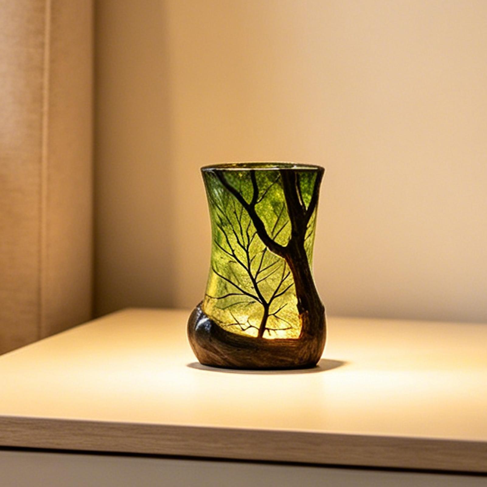 Home Office Shed - Bedside Table Lamp Forest Nightlight Decorative