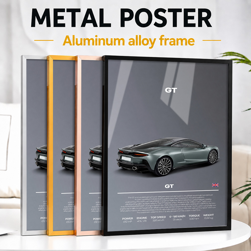 Home Office United Kingdom - United Kingdom GT Car Framed Metal
