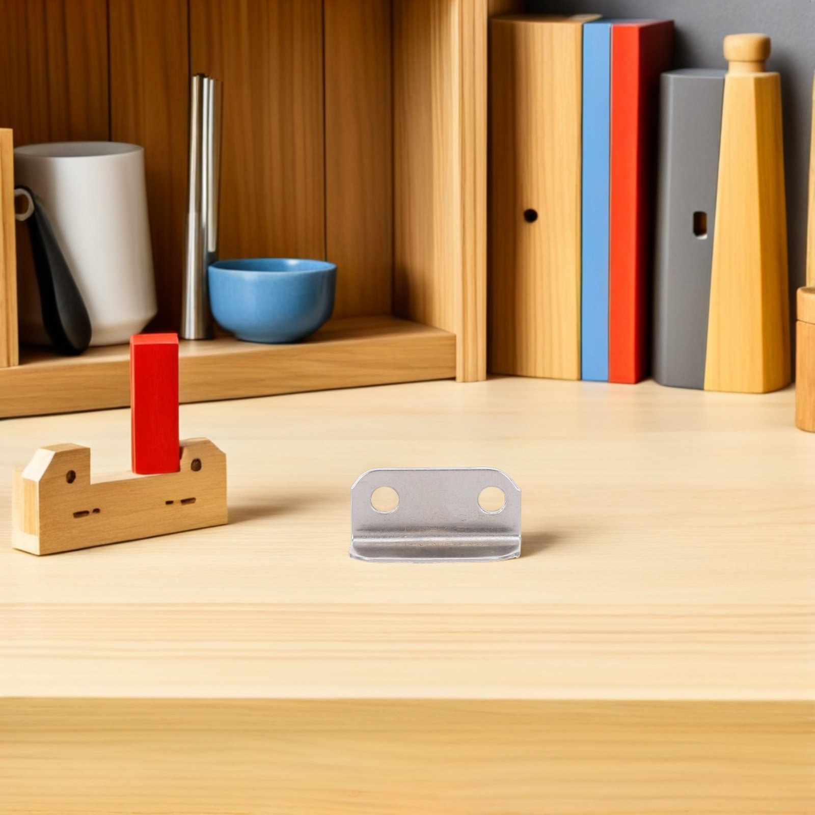 Home Office L Shaped Desk - 100Pcs Angled Drawer Lock Plate Cold