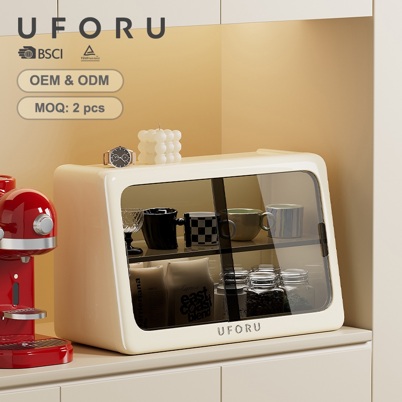 Home Office Shed - UFORU Dustproof Cup Storage Box Double
