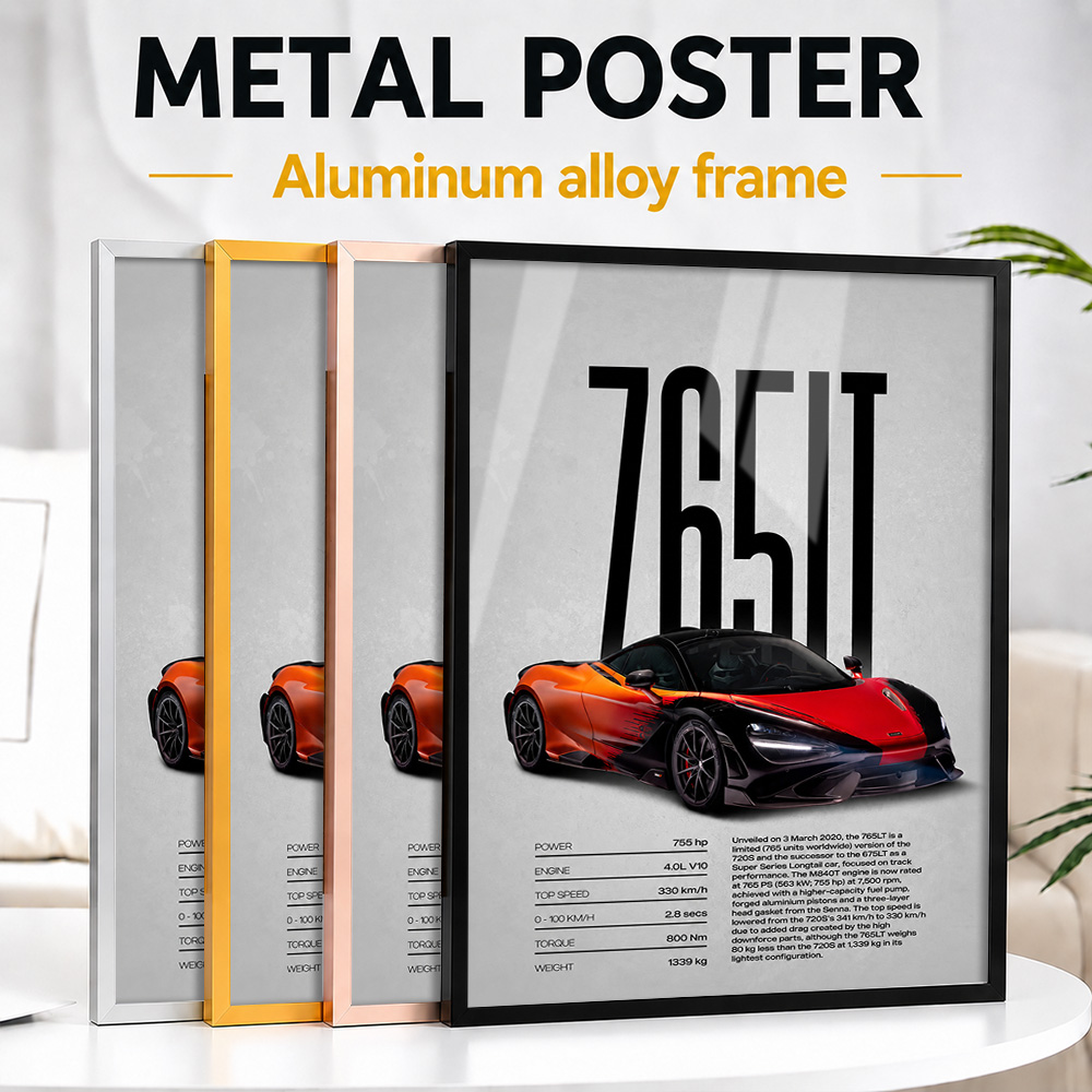 Home Office United Kingdom - United Kingdom 765LT Car Framed Metal