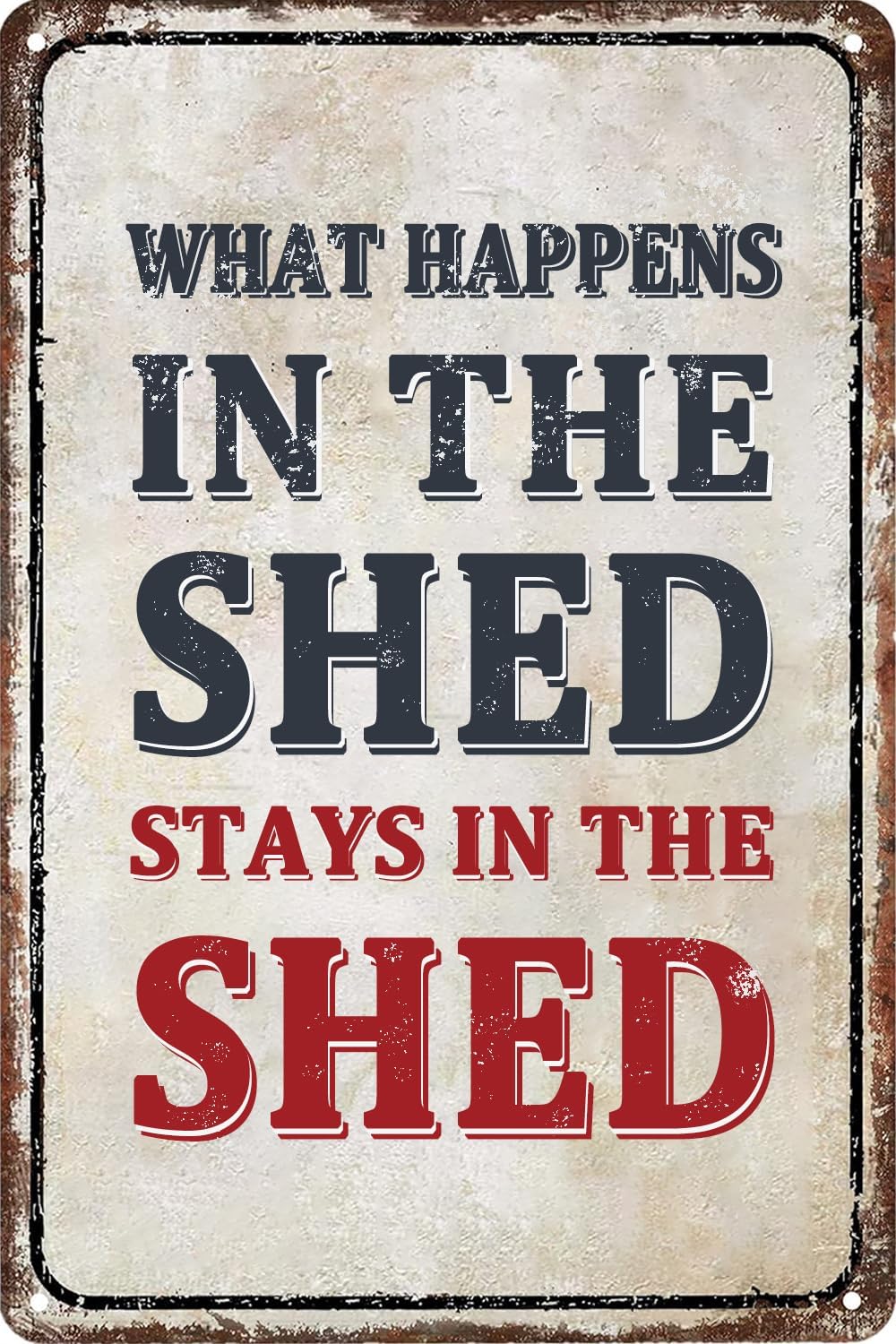 Home Office Shed - Funny Bar Sign Garage Decor Vintage