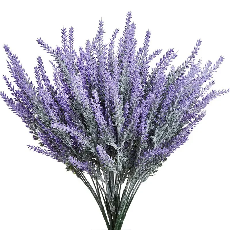 Home Office Hidden Desk - 1 Bundle Purple Artificial Lavender Flowers