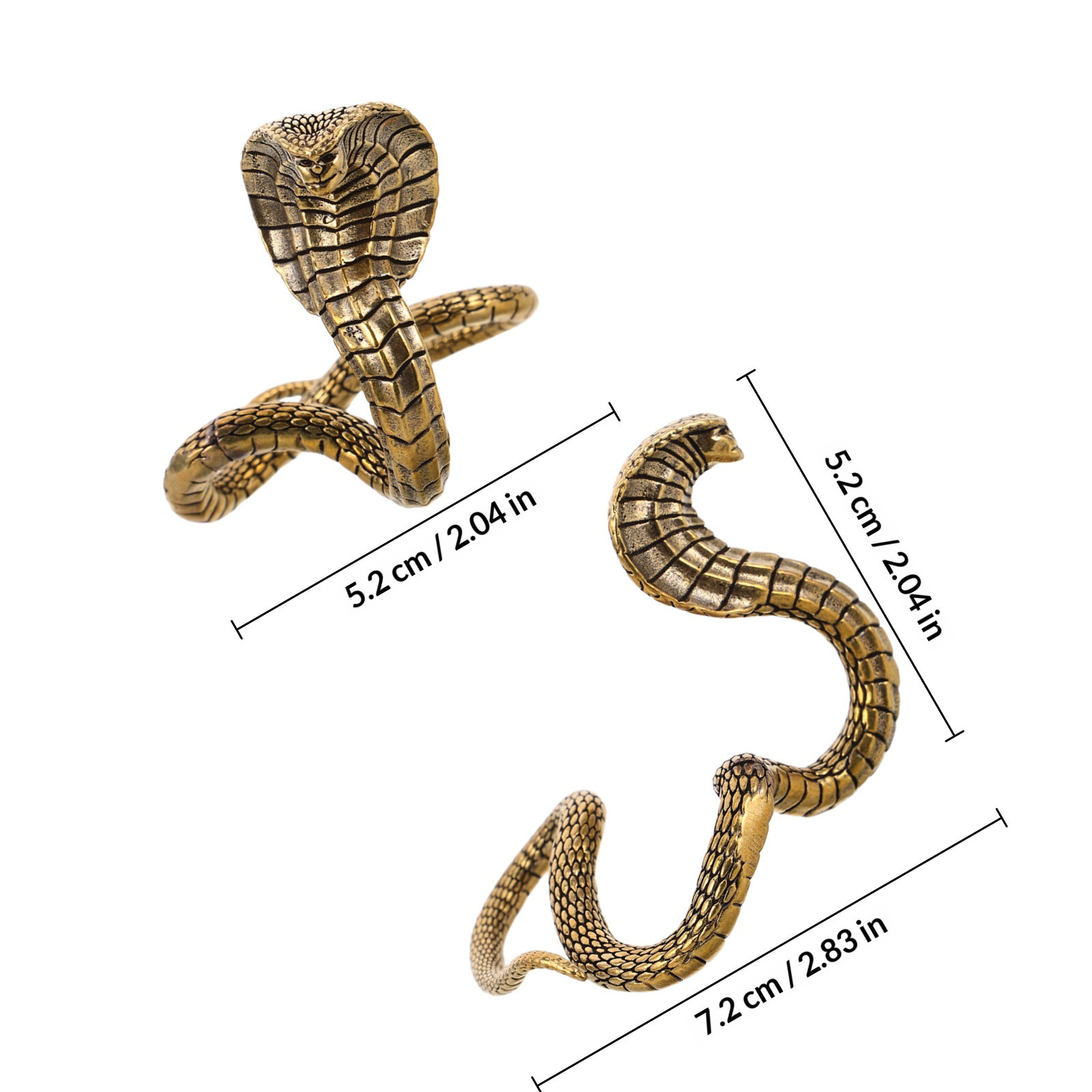 Handcrafted Brass Snake Sculpt - Home Office Feng Shui 评论和价格