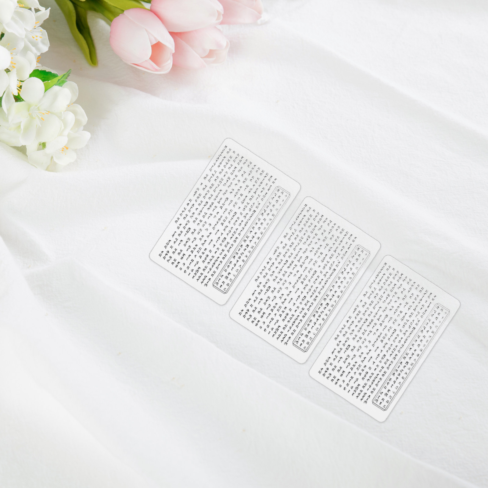 Clear Sanskrit Amulet Card Set - Home Office Feng Shui 评论和价格
