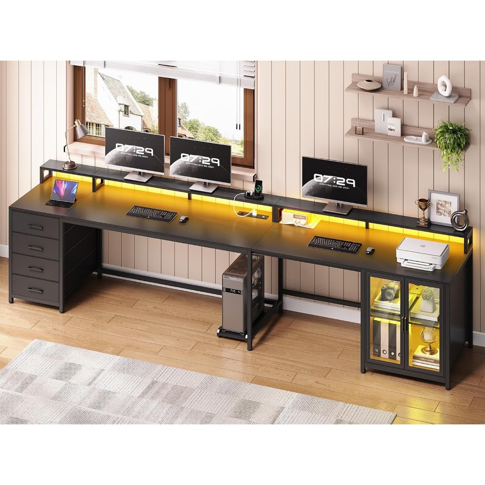 SEDETA L Shaped Gaming Desk wi - Home Office L Shaped Desk 评论和价格