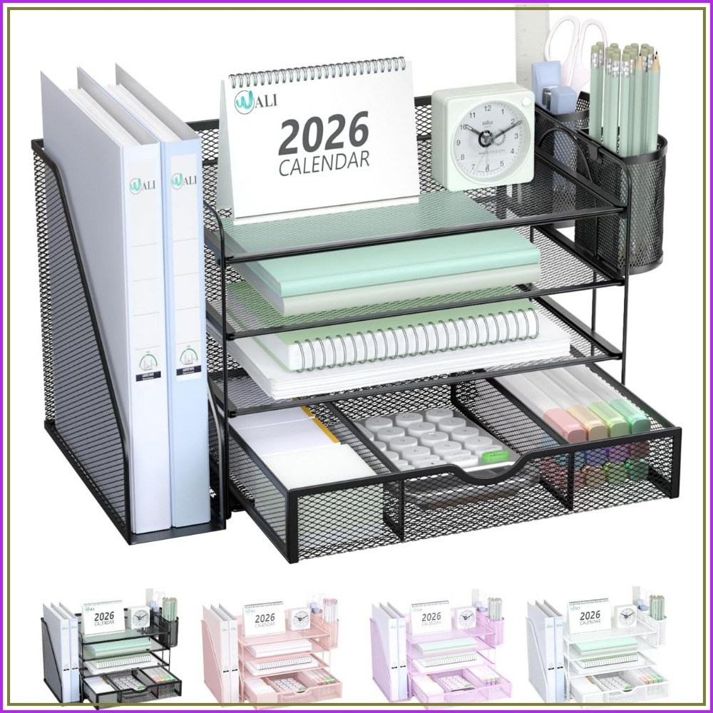 4-Tier Desktop File Organizer  - Home Office Image 评论和价格