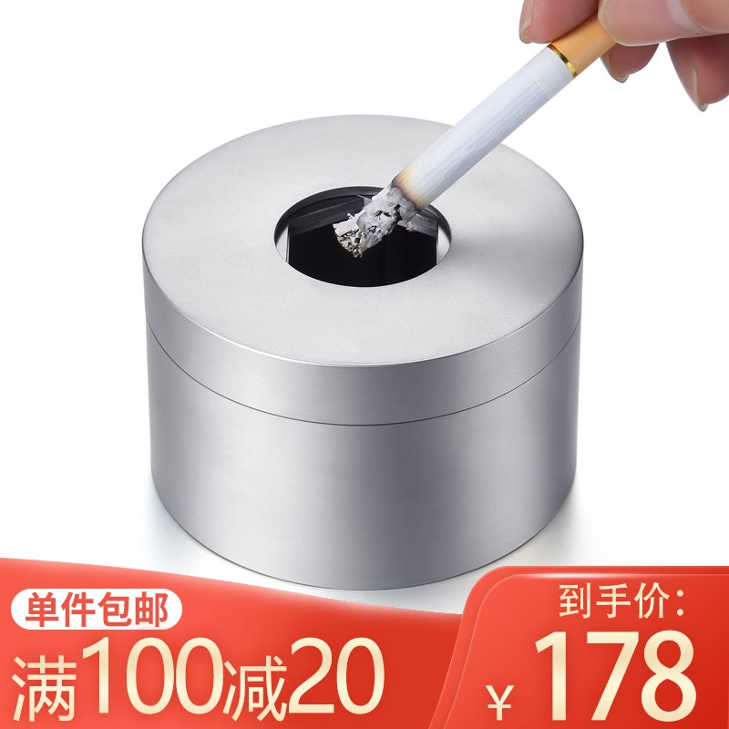 Stainless steel ashtray with c - Home Office Trend 评论和价格