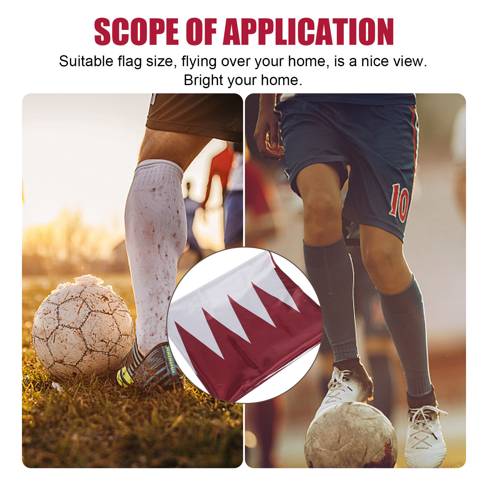 Qatar Hanging Nation Flag Poly - Home Office Qatar 评论和价格