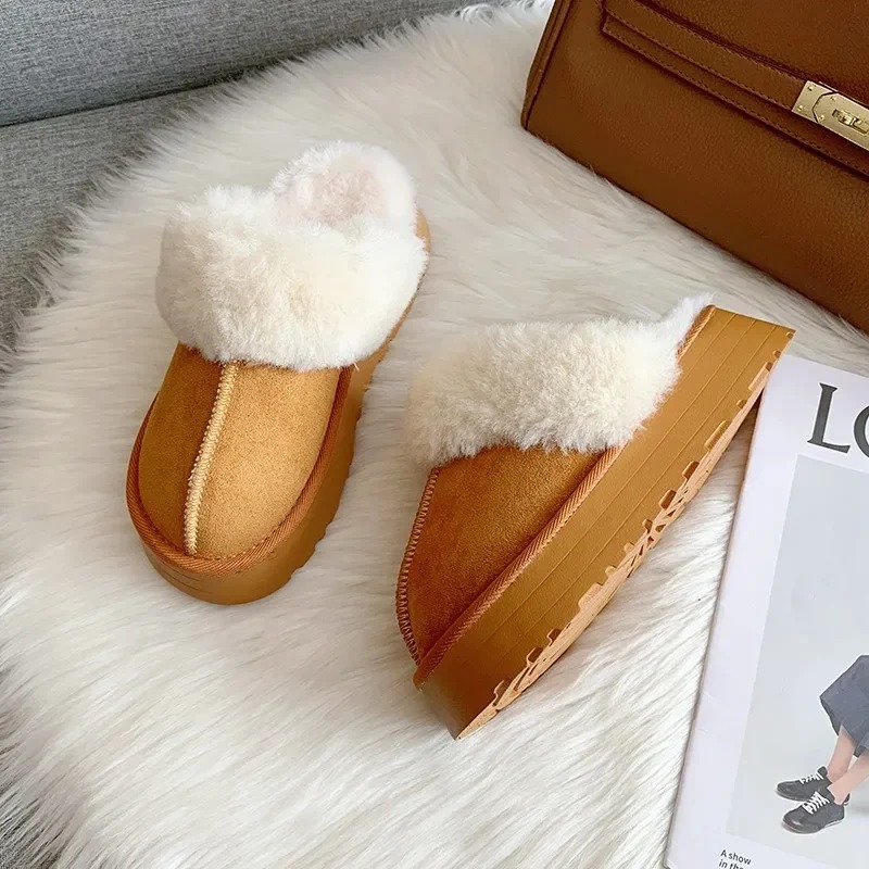 2024 NeW Fur Slippers Women Wi - Home Office 2024 评论和价格