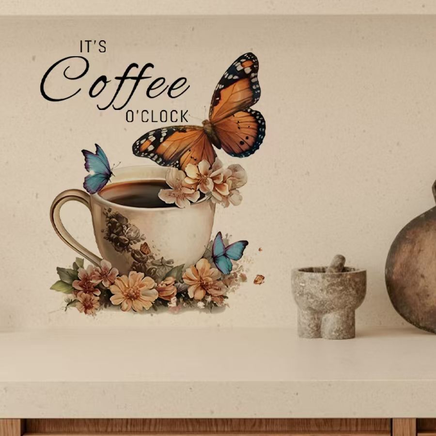 IT's Coffee O'Clock Creative P - Home Office Backdrop 评论和价格