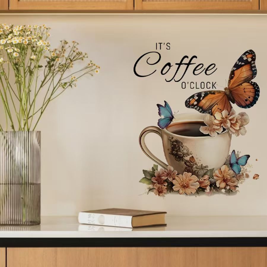 IT's Coffee O'Clock Creative P - Home Office Backdrop 评论和价格