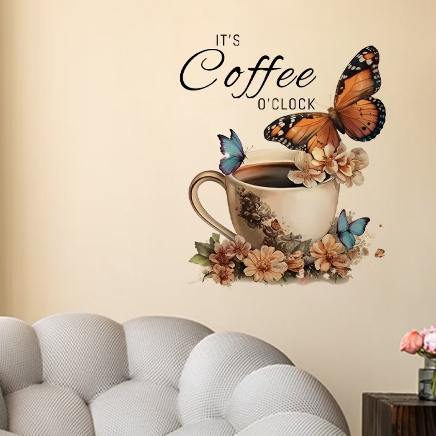 IT's Coffee O'Clock Creative P - Home Office Backdrop 评论和价格