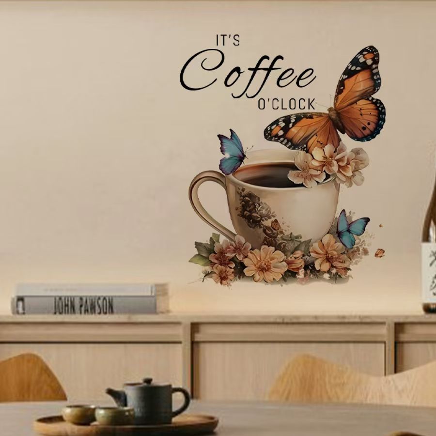 IT's Coffee O'Clock Creative P - Home Office Backdrop 评论和价格