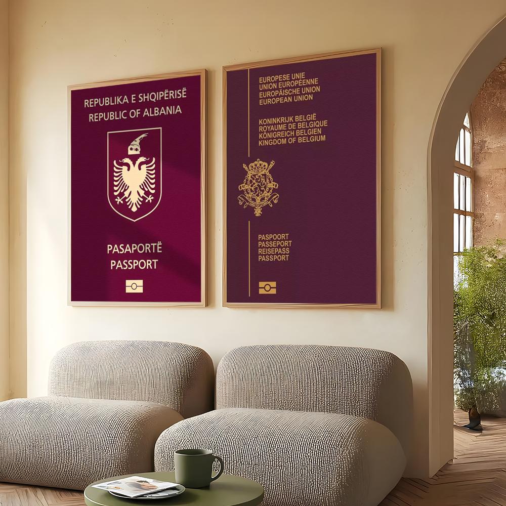 Red-background Passports Poste - Home Office For Passport 评论和价格
