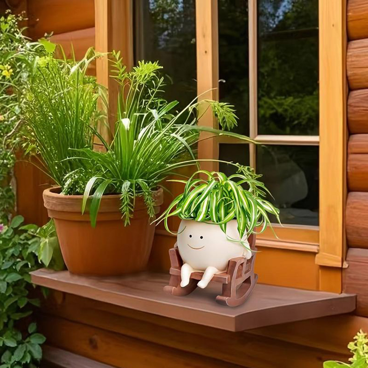 1Pc Resin Decorative Flower Po - Home Office Shed 评论和价格