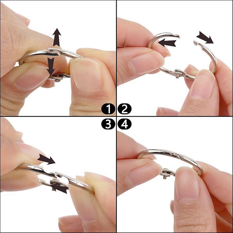 10pcs Loose Leaf Binder Rings  - Home Office Image 评论和价格