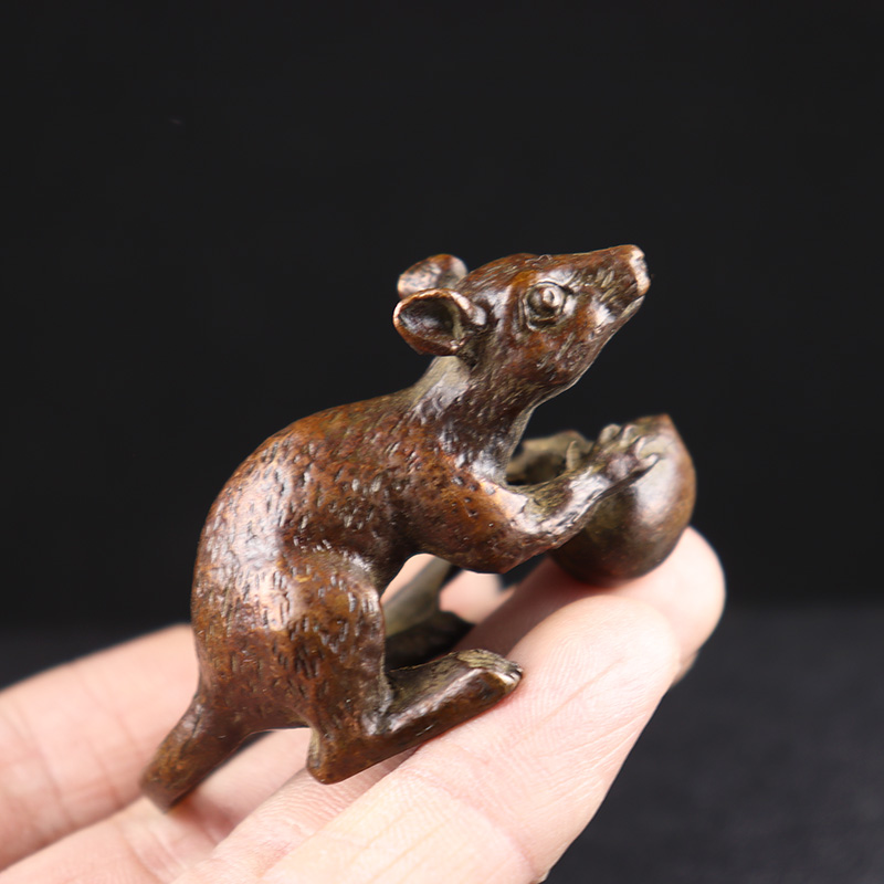 Antique Copper Long Tail Rat H - Home Office Hidden Desk 评论和价格