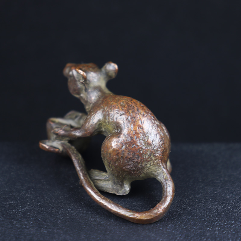 Antique Copper Long Tail Rat H - Home Office Hidden Desk 评论和价格