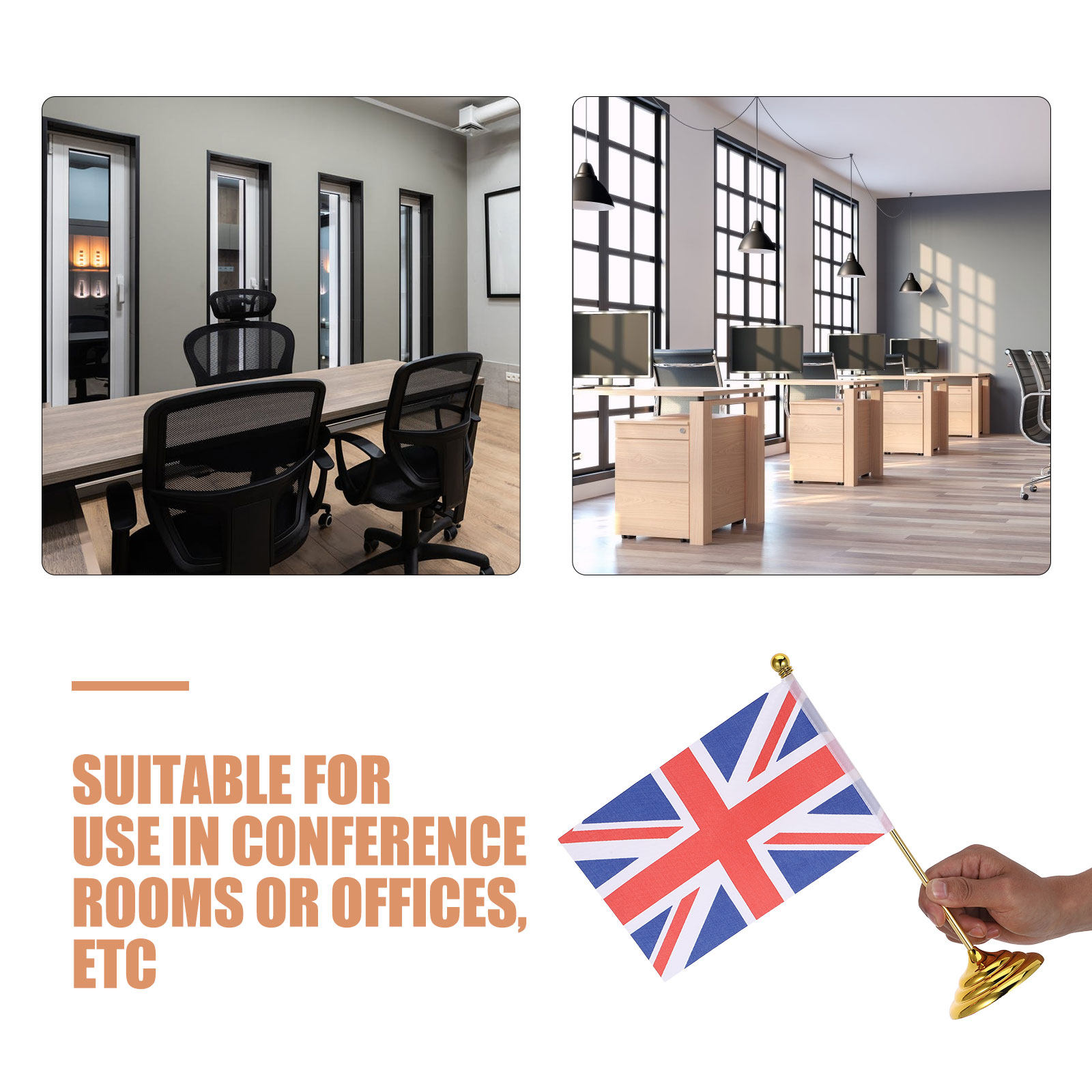 Mini Uk Desk Flag Set United K - Home Office United Kingdom 评论和价格