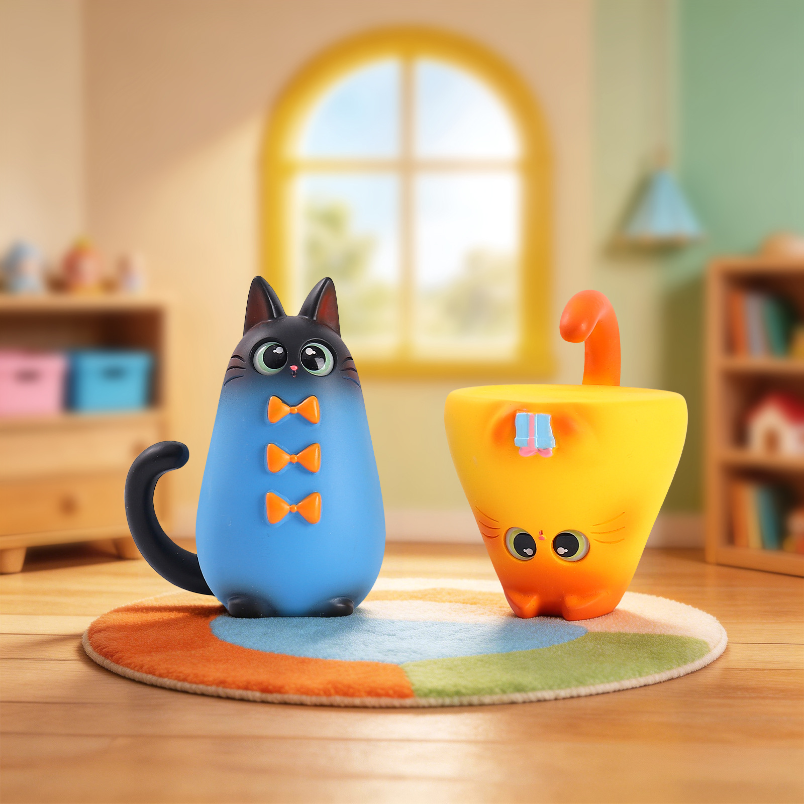 Blind Box Cat Figurine Resin C - Home Office Hidden Desk 评论和价格