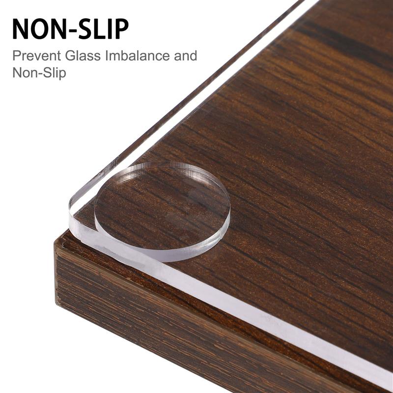 10pcs Glass Table Pad Anti Sli - Home Office Hidden Desk 评论和价格