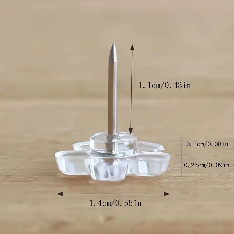 50/100/200pcs Flower Push Pins - Home Office Image 评论和价格