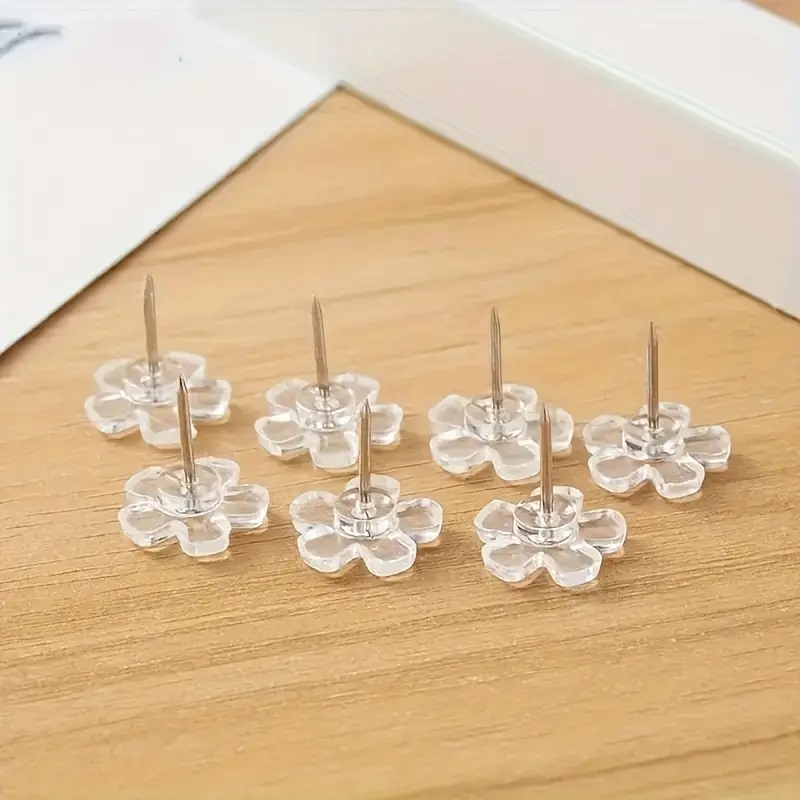 50/100/200pcs Flower Push Pins - Home Office Image 评论和价格