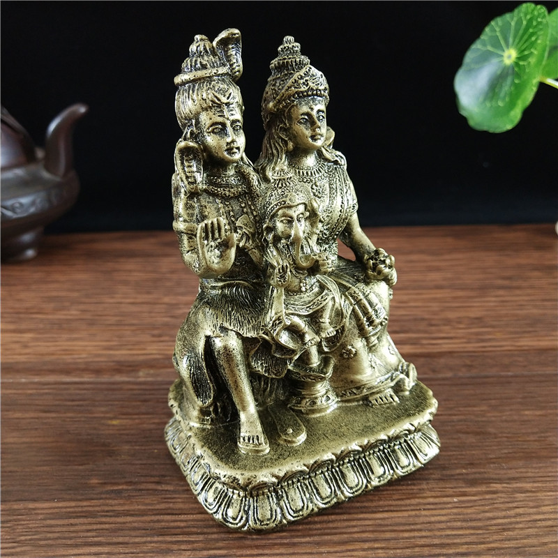 Bronze Color Shiva Statue Hind - Home Office Feng Shui 评论和价格