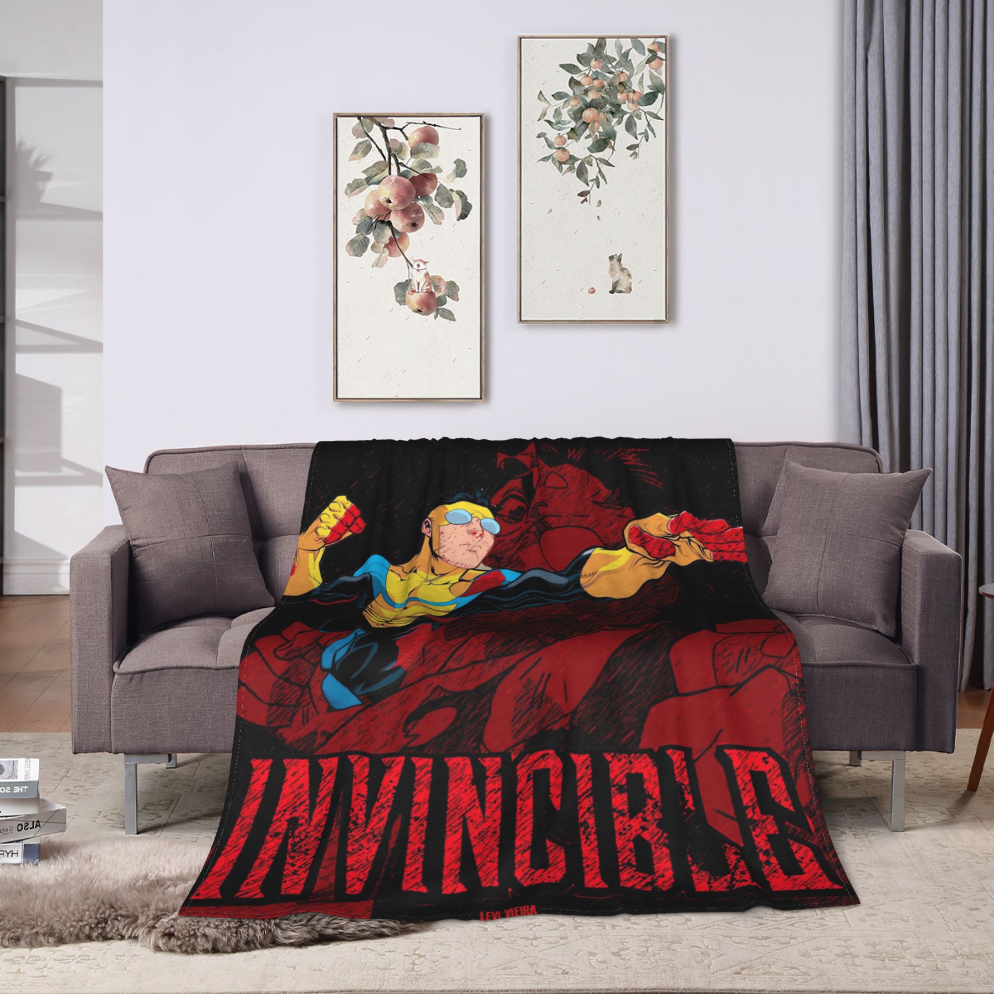 Bloodied Invincible Art Blanke - Home Office Trend 评论和价格