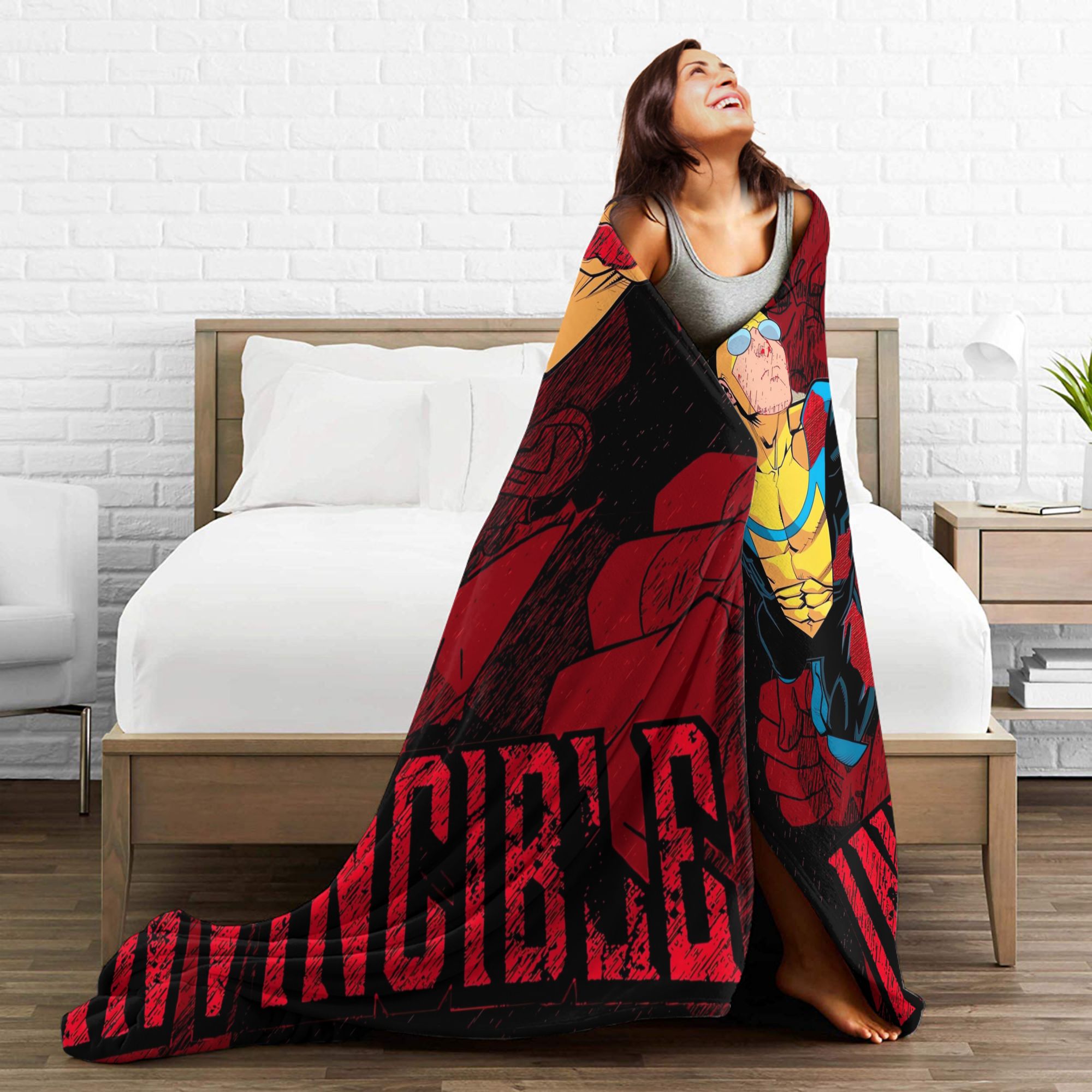 Bloodied Invincible Art Blanke - Home Office Trend 评论和价格
