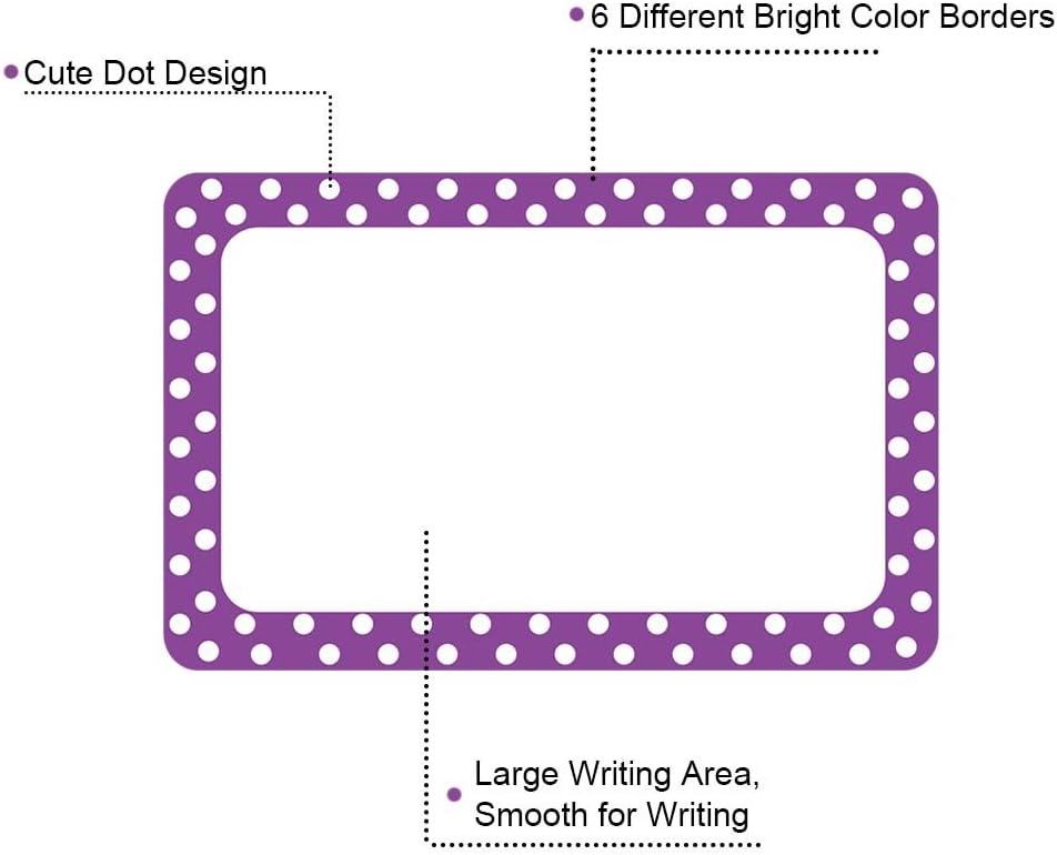 300 Cute Dot Name Stickers Col - Home Office Image 评论和价格
