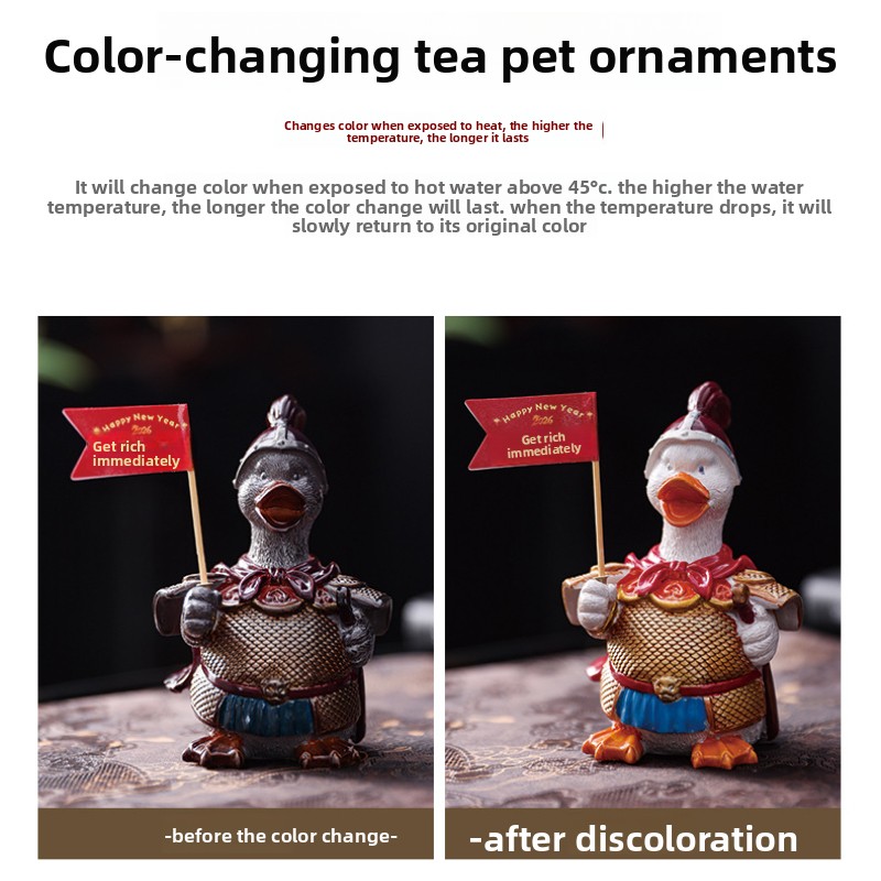 Color Changing Warrior Duck Te - Home Office Feng Shui 评论和价格