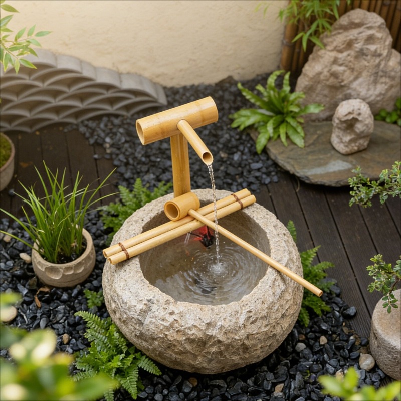 Outdoor Water Fountain  Zen Fl - Home Office Feng Shui 评论和价格