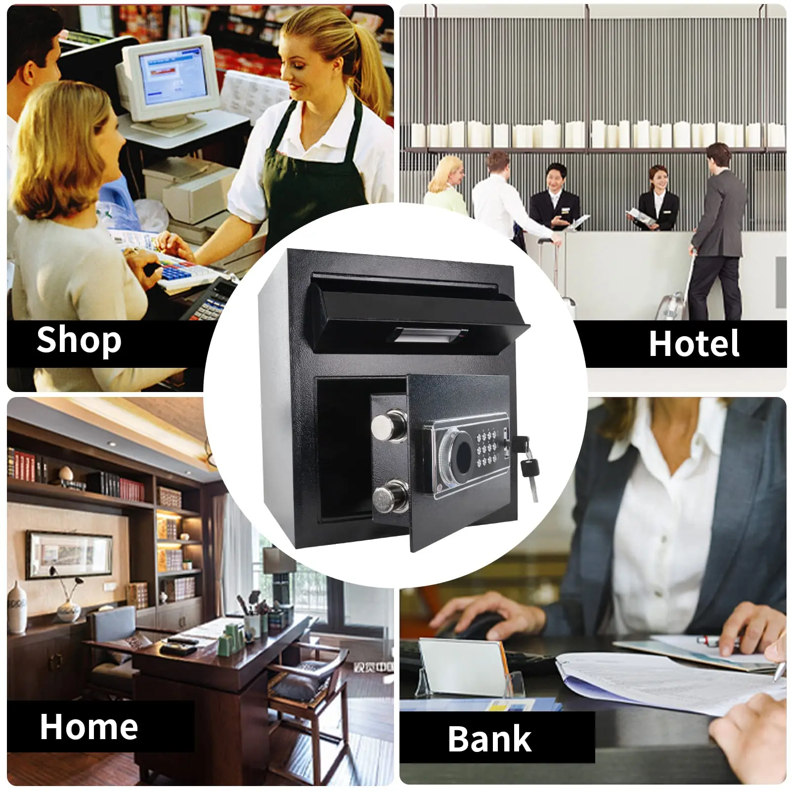 -Security Safe Box with Digita - Home Office For Passport 评论和价格