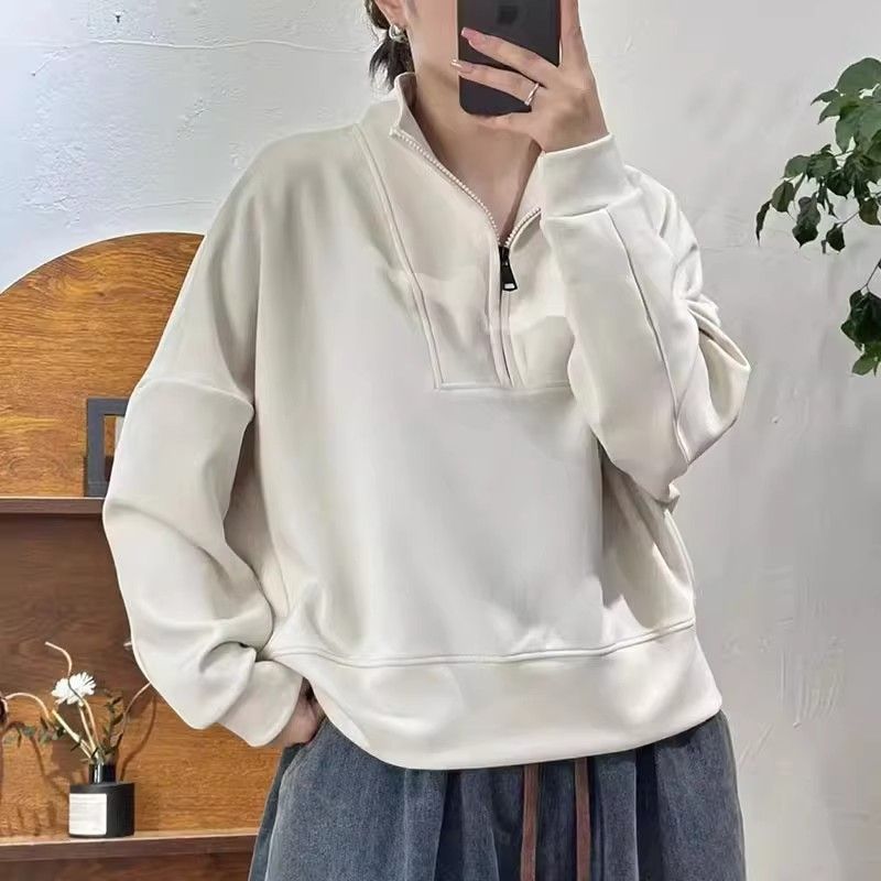 Autumn Winter Half Zipper Wome - Home Office 2024 评论和价格