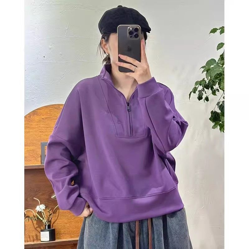 Autumn Winter Half Zipper Wome - Home Office 2024 评论和价格