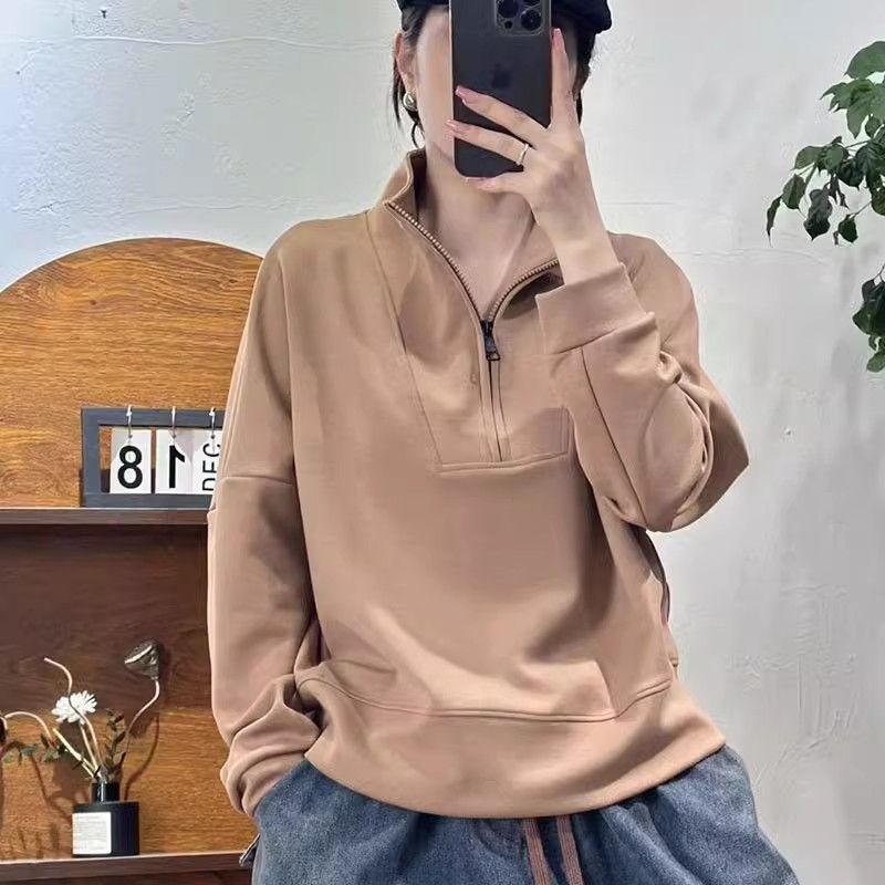 Autumn Winter Half Zipper Wome - Home Office 2024 评论和价格
