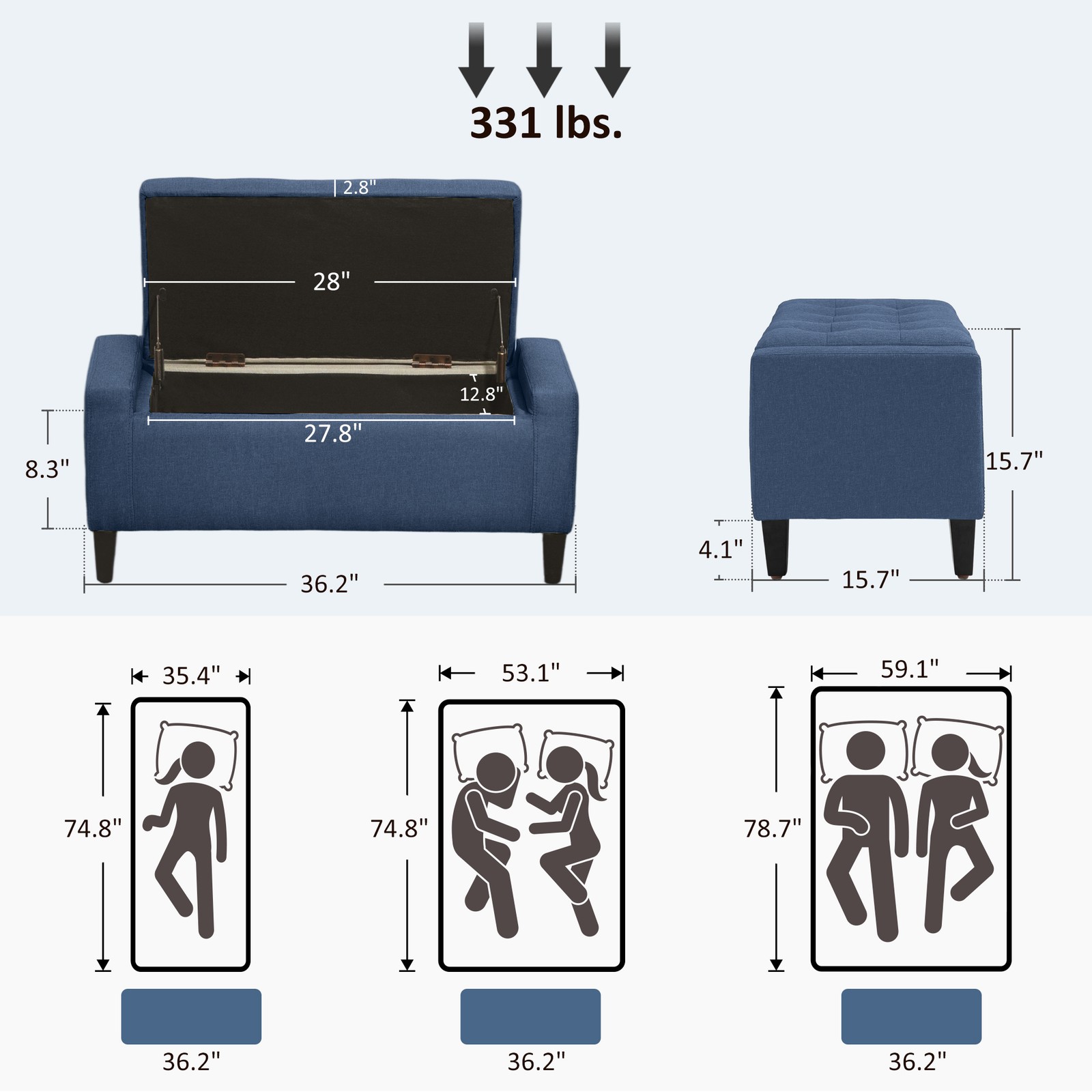 Modern Storage Ottoman Bench w - Home Office 2024 评论和价格