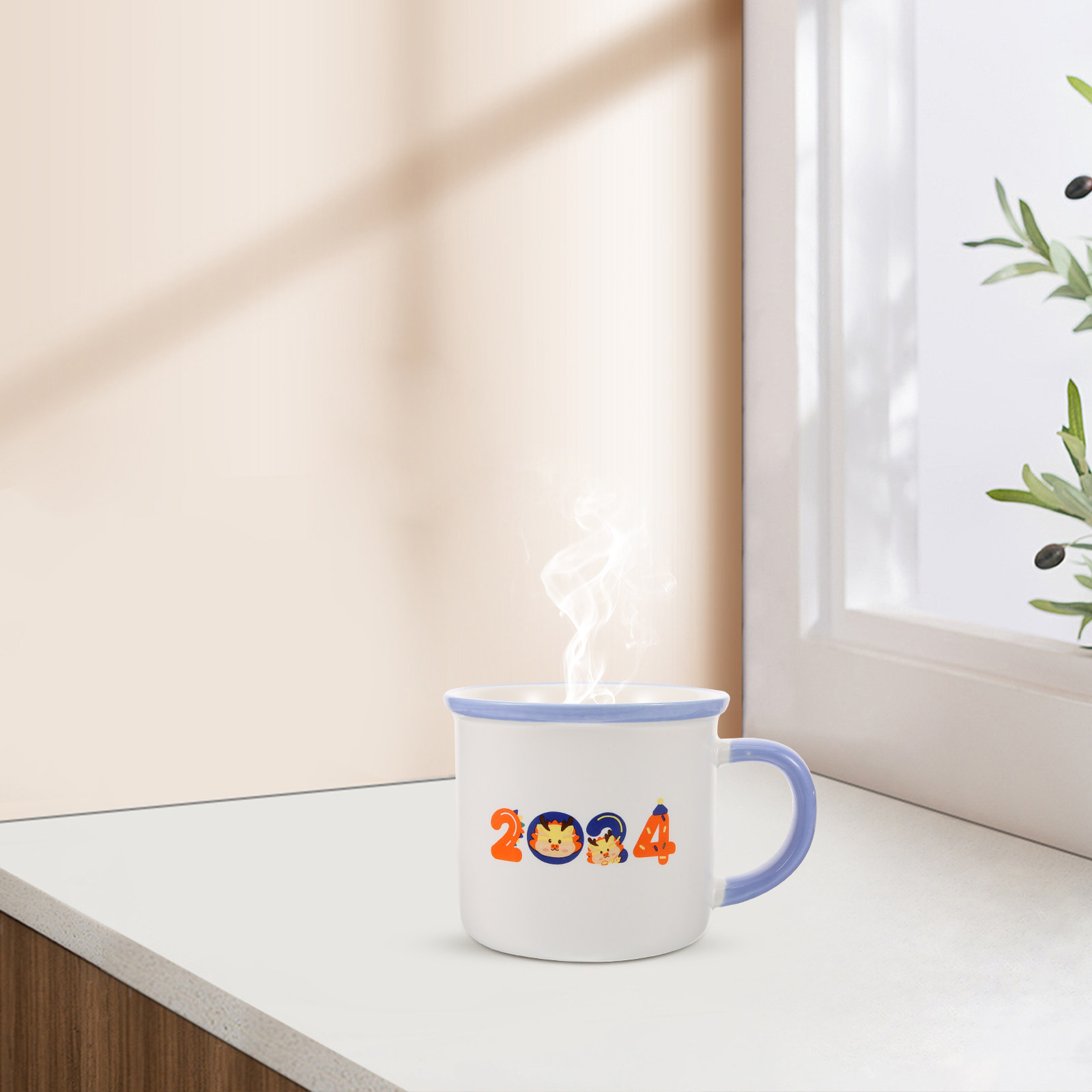 Ceramic Dragon Pattern Coffee  - Home Office 2024 评论和价格