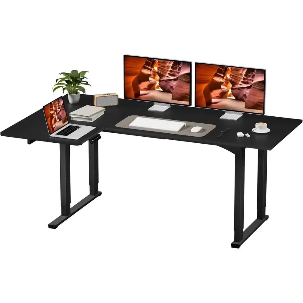 Electric Adjustable Height L-S - Home Office L Shaped Desk 评论和价格