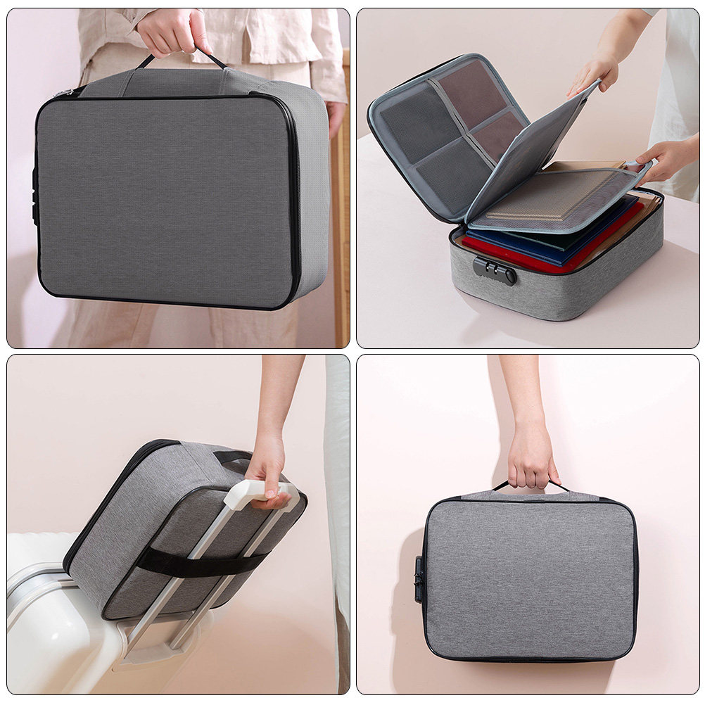 Portable Document Lock Box wit - Home Office For Passport 评论和价格