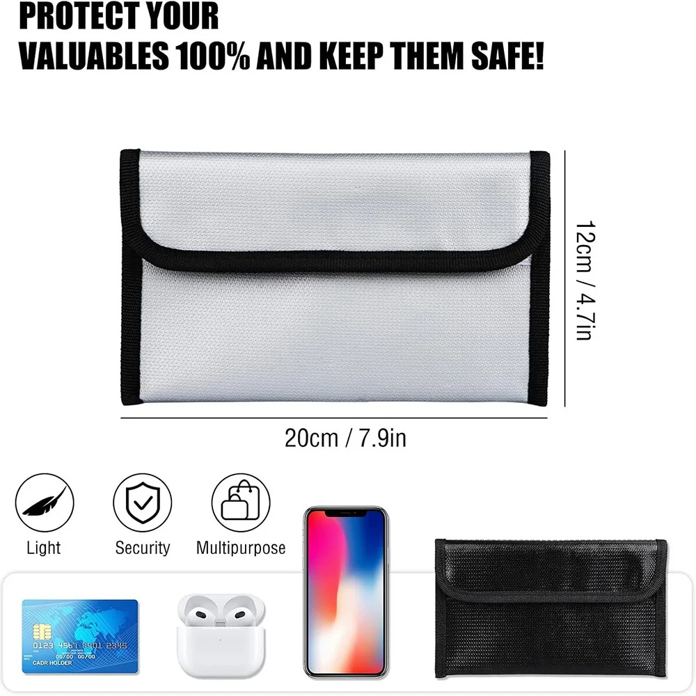 20x12cm Fireproof Waterproof S - Home Office For Passport 评论和价格