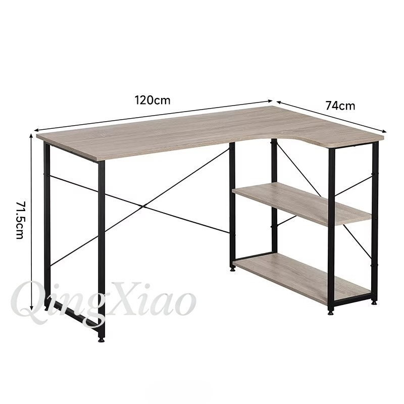 L Shaped Corner Desk With Book - Home Office L Shaped Desk 评论和价格