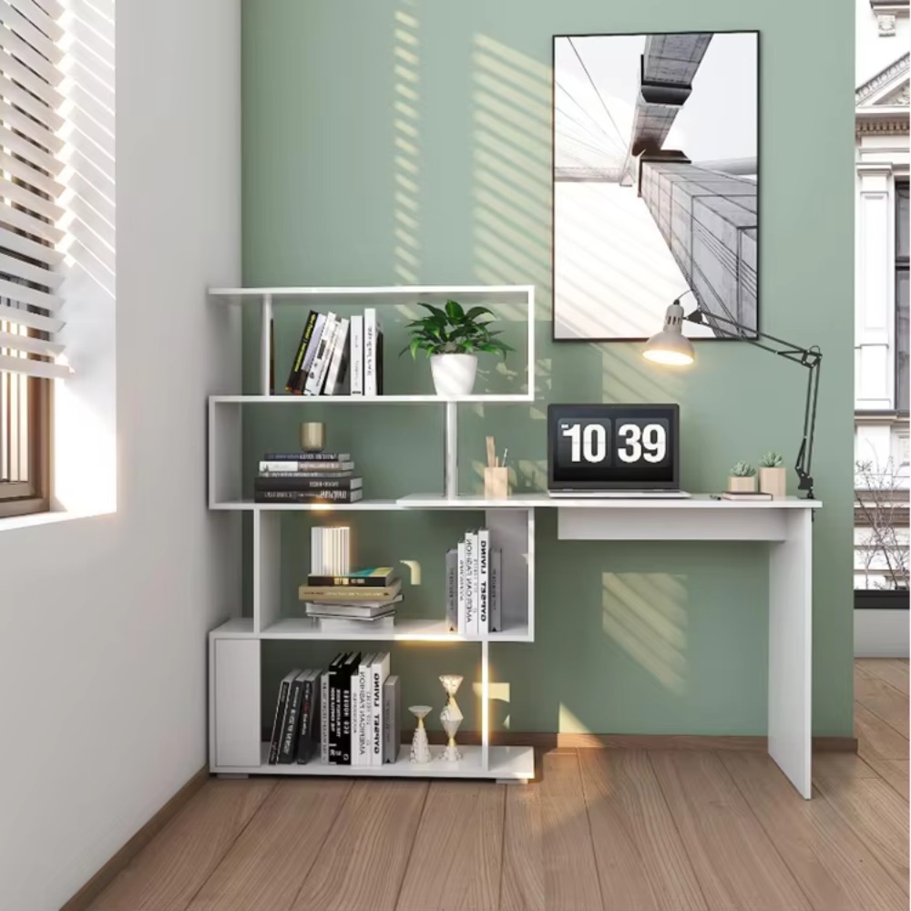 L-Shaped Computer Desk with Bo - Home Office L Shaped Desk 评论和价格