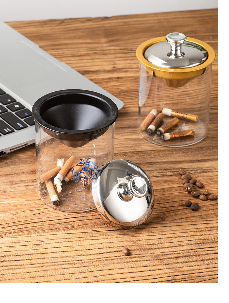 Creative stainless steel ashtr - Home Office Trend 评论和价格