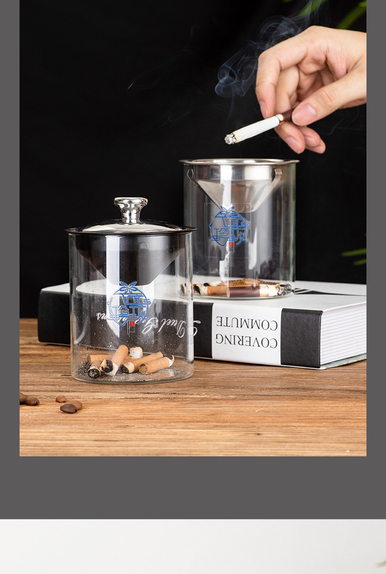 Creative stainless steel ashtr - Home Office Trend 评论和价格