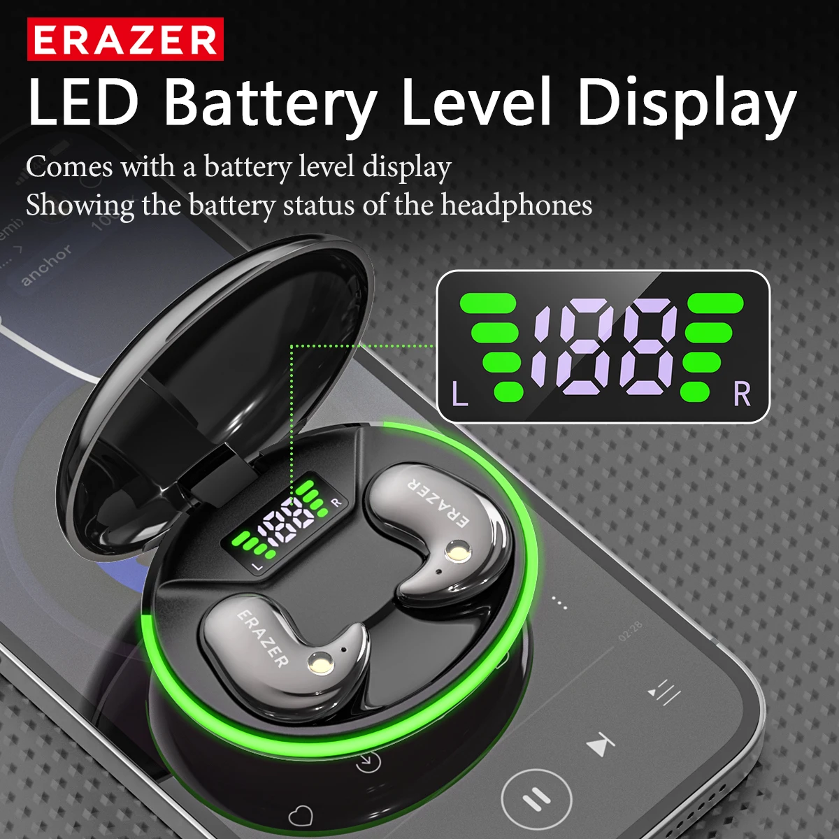 EARZER XF58 In-Ear Bluetooth H - Noise Canceling Headphones 评论和价格