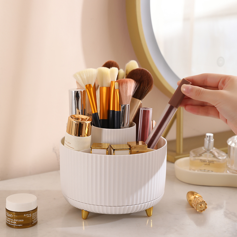 1Pcs 360° Rotating Makeup Brus - Home Office Hidden Desk 评论和价格