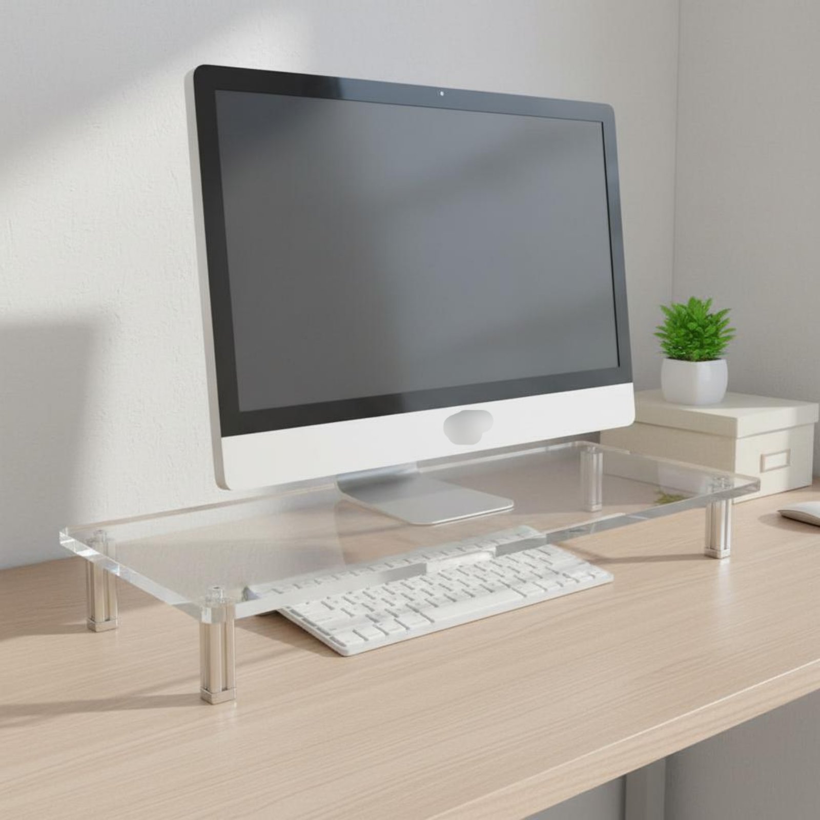 Acrylic Monitor Stand Easy to  - Monitor Riser Stand 评论和价格
